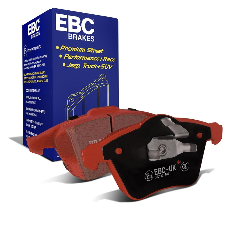 EBC Redstuff Brake Pad Sets - EBC 07-13 Mazda 3 2.3 Turbo Redstuff Front Brake Pads