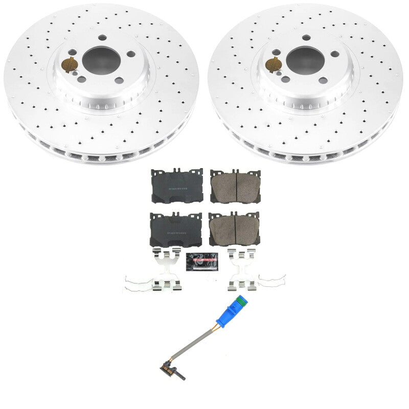 PSB Z23 Evolution Coated Kit - Power Stop 22-23 Mercedes-Benz E53 AMG Front Z23 Coated Brake Kit