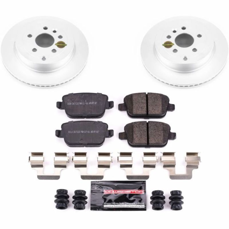 PSB Z23 Evolution Coated Kit - Power Stop 08-12 Land Rover LR2 Rear Z23 Coated Brake Kit