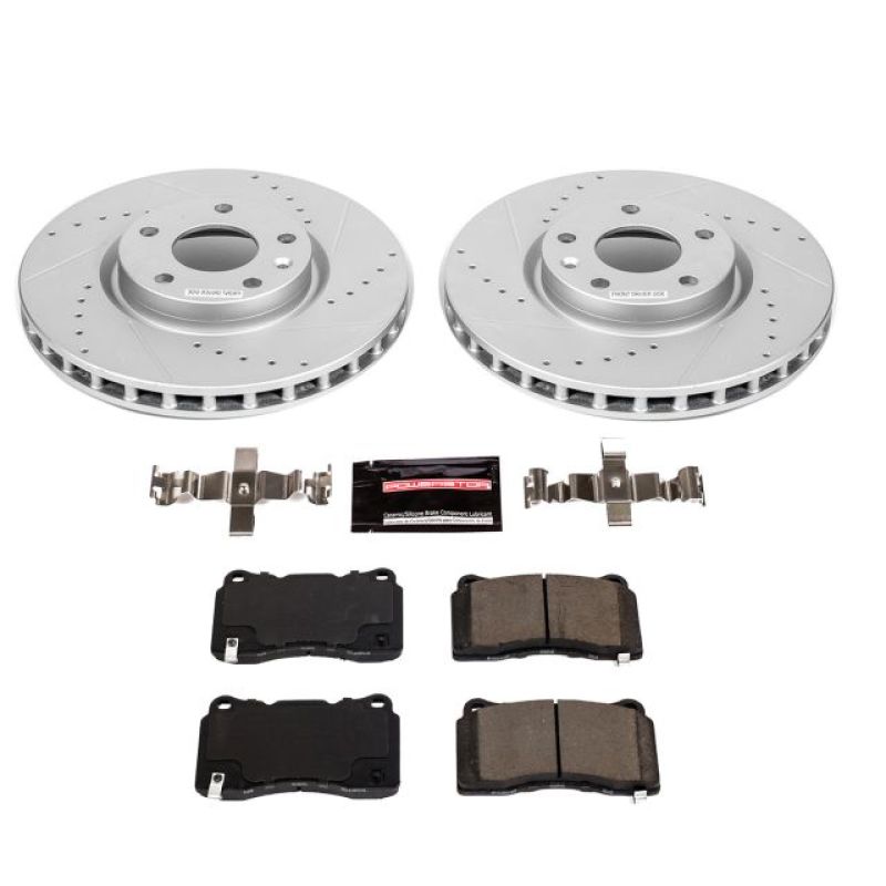PSB Z23 Evolution Kit - Power Stop 15-19 Chevrolet Corvette Front Z23 Evolution Sport Brake Kit