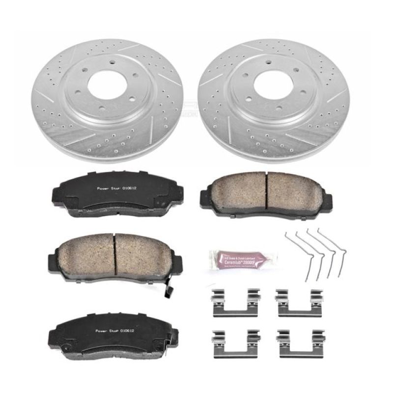PSB Z23 Evolution Kit - Power Stop 12-15 Nissan Armada Front Z23 Evolution Sport Brake Kit