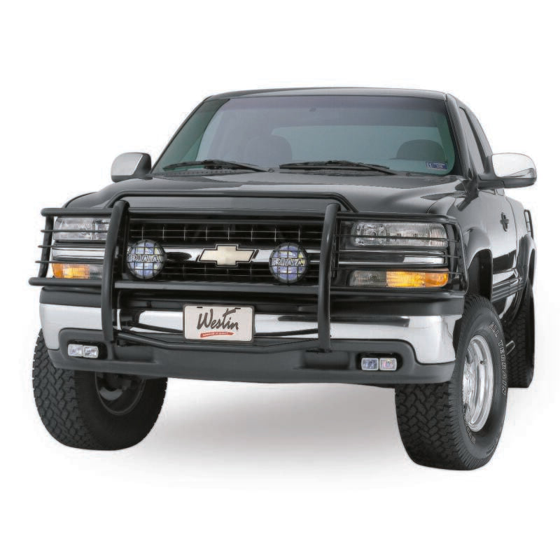 WES Sportsman Grille Guards - Westin 1999-2002 Chevrolet Silverado 1500LD Sportsman Grille Guard - Black
