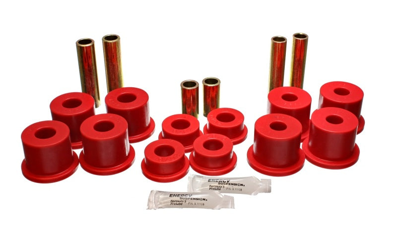 ES Spring/Shackle Bush - Red - Energy Suspension Ford F-450 Spring Bushing Set - Red