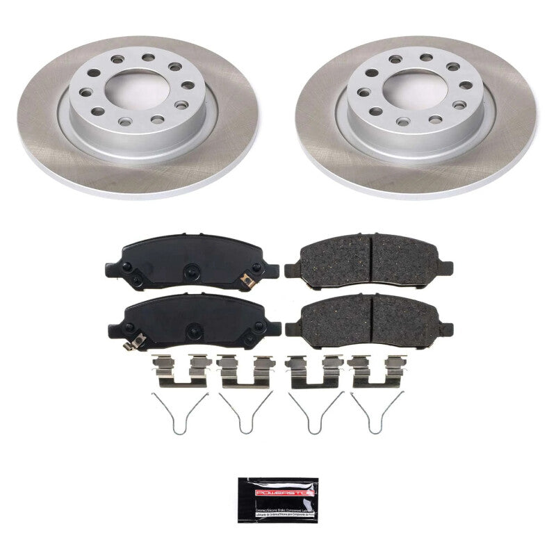 PSB Semi-Coated Rotor Kits - Power Stop 13-16 Dodge Dart Rear Semi-Coated Rotor Kit