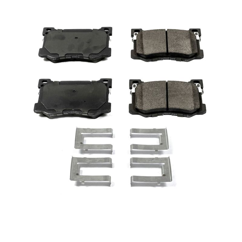 PSB Z17 Evolution Brake Pads - Power Stop 17-19 Genesis G80 Front Z17 Evolution Ceramic Brake Pads w/Hardware
