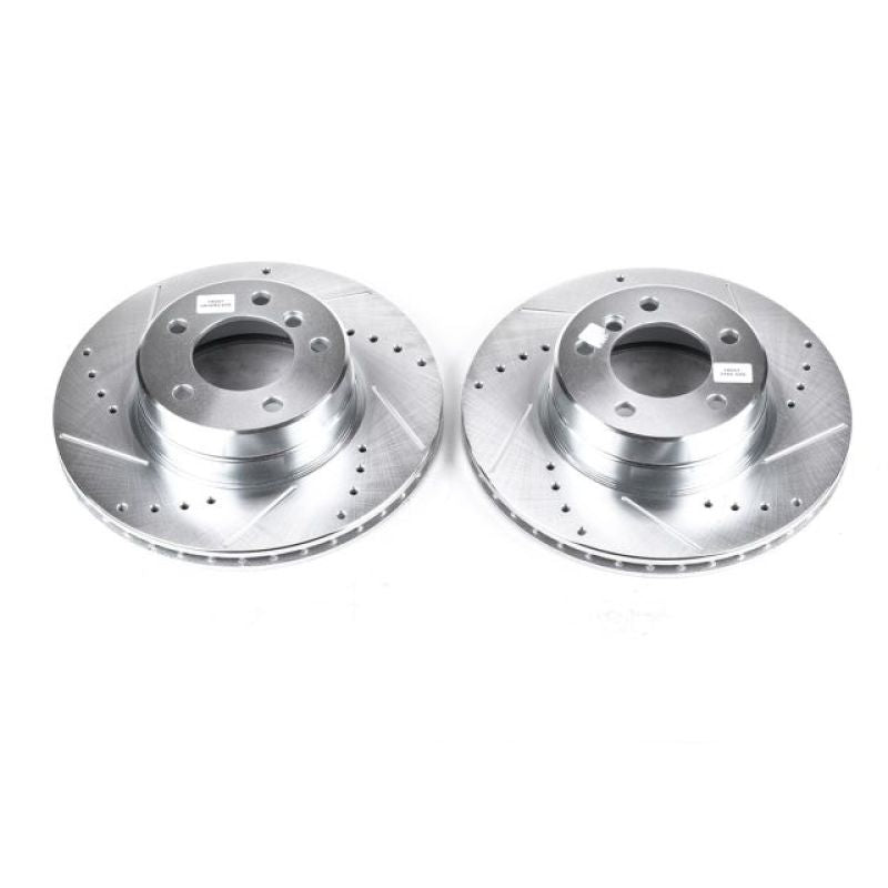 PSB Evolution Drill/Slot Rotor - Power Stop 04-07 BMW 525i Front Evolution Drilled & Slotted Rotors - Pair