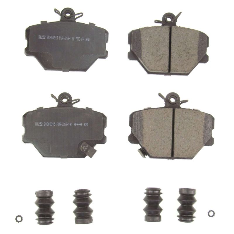 PSB Z17 Evolution Brake Pads - Power Stop 05-16 Smart Fortwo Front Z17 Evolution Ceramic Brake Pads w/Hardware
