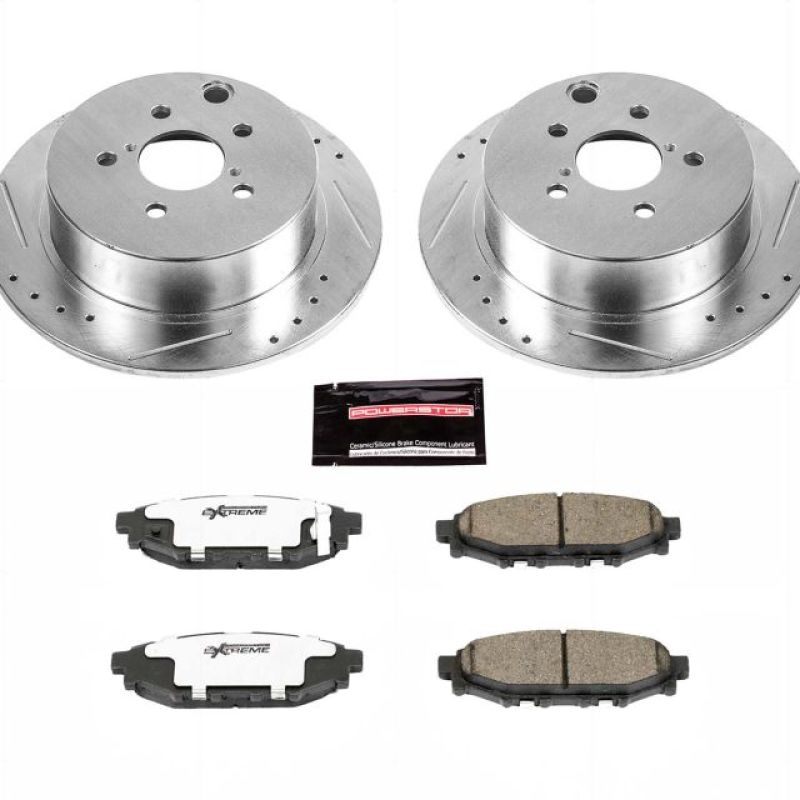 PSB Z26 Street Warrior Kit - Power Stop 16-18 Subaru Crosstrek Rear Z26 Street Warrior Brake Kit