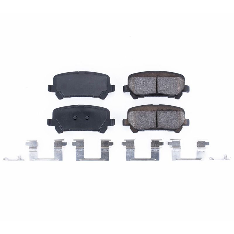 PSB Z17 Evolution Brake Pads - Power Stop 15-19 Chevrolet Colorado Rear Z17 Evolution Ceramic Brake Pads w/Hardware
