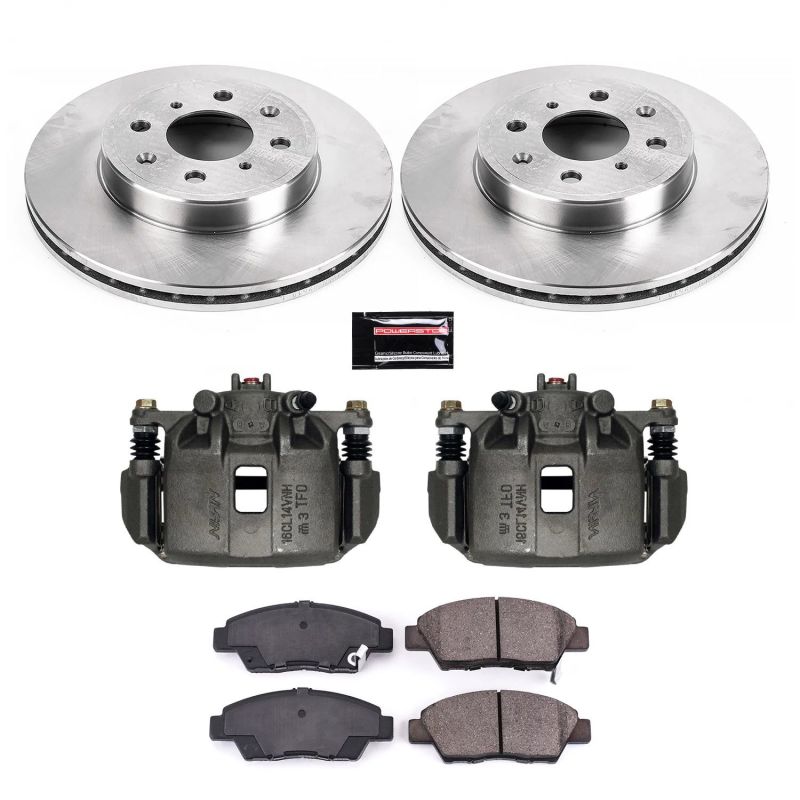 PSB Autospecialty Kit w/Cals - Power Stop 15-19 Honda Fit Front Autospecialty Brake Kit w/Calipers