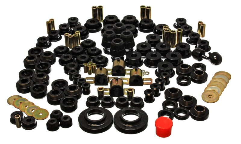 ES Hyper-Flex Sets - Black - Energy Suspension 97-06 Jeep Wrangler TJ Black Hyper-Flex Master Bushing Set