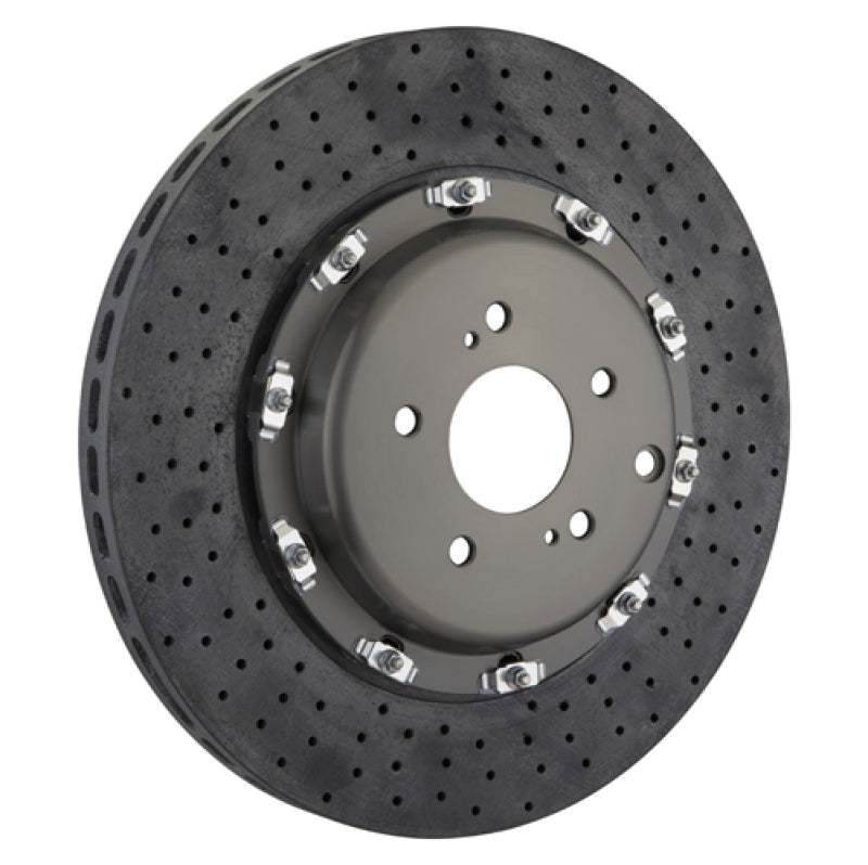 BRB 2 Piece Rotors - Brembo 09-11 GTR Front 2-Piece CCM-R Discs 380x34 CCM-R Drilled