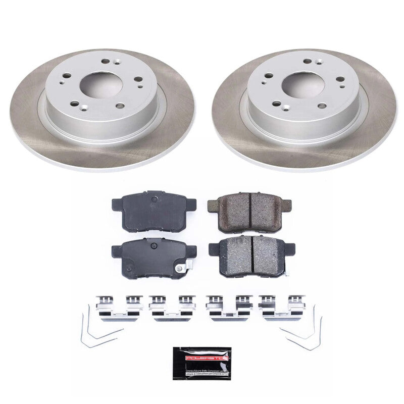 PSB Semi-Coated Rotor Kits - Power Stop 11-17 Honda Accord Rear Semi-Coated Rotor Kit