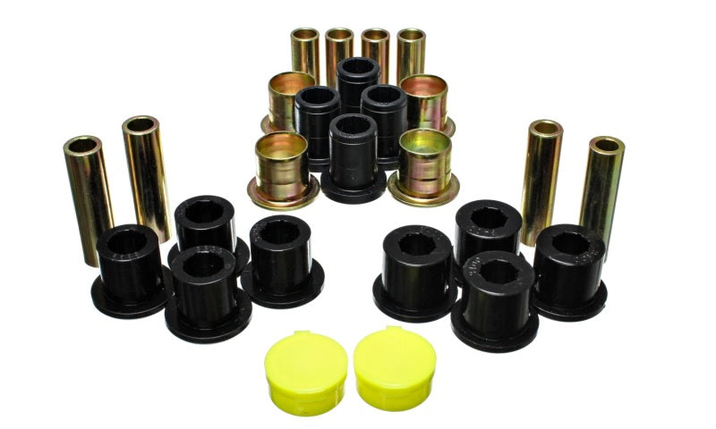 ES Cntrl Arm Bushings - Black - Energy Suspension 87-04 Dodge Dakota / 98-03 Durango 4WD Black Front End Control Arm Bushing Set