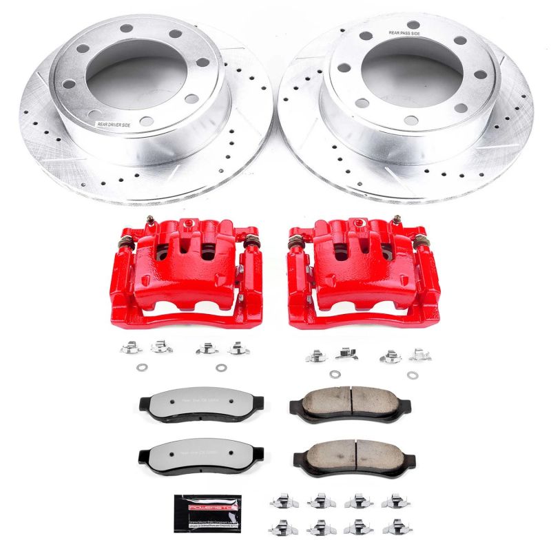 PSB Z36 Truck & Tow Kit - Power Stop 07-10 Ford F-350 Super Duty Rear Z36 Truck&Tow Kit w/Cals
