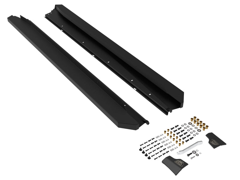 AFE Off-Road Sliders - aFe POWER 15-19 Subaru Outback H4 2.5L / H6 3.6L Terra Guard Trail Steps - Black