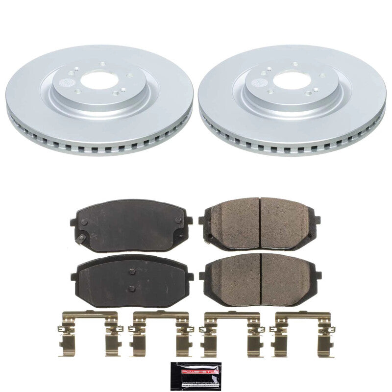 PSB Z17 Evolution Coated Kit - Power Stop 21-23 Hyundai Sonata Front Z17 Coated Brake Kit