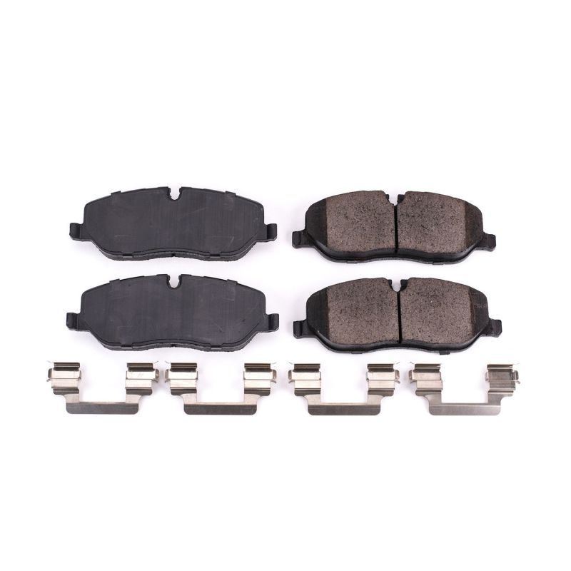 PSB Z17 Evolution Brake Pads - Power Stop 05-09 Land Rover LR3 Front Z17 Evolution Ceramic Brake Pads w/Hardware