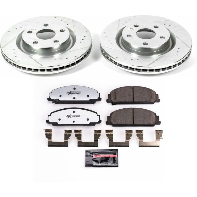PSB Z26 Street Warrior Kit - Power Stop 08-09 Pontiac G8 Front Z26 Street Warrior Brake Kit