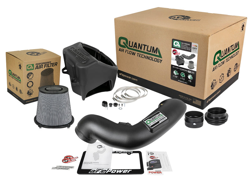 AFE Quantum Intakes - aFe Quantum Pro DRY S Cold Air Intake System 17-18 Ford PowerStroke V8 6.7L (td)