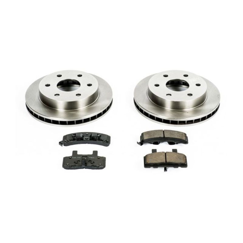 PSB Autospecialty Kit - Power Stop 99-00 Cadillac Escalade Front Autospecialty Brake Kit