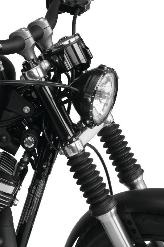 BKC Fork Accessories D - Bikers Choice 39MM Black Short Fork Boots Extended 5in / Collapsed 2.25in (Pair)