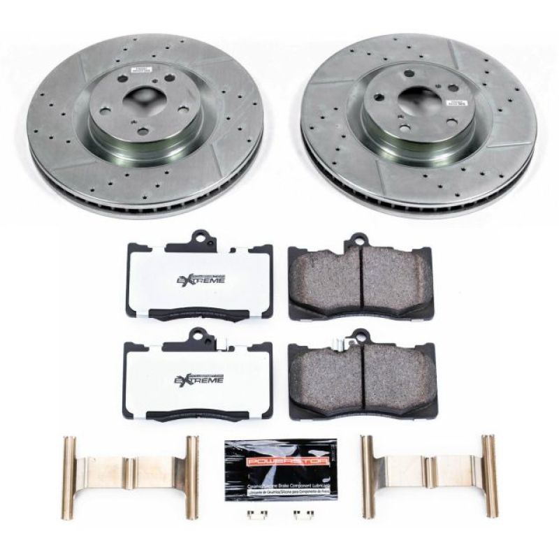 PSB Z26 Street Warrior Kit - Power Stop 13-19 Lexus GS350 Front Z26 Street Warrior Brake Kit