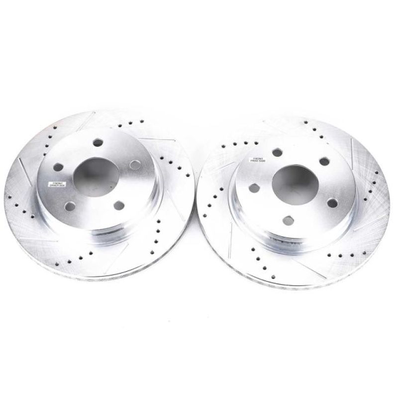 PSB Evolution Drill/Slot Rotor - Power Stop 07-09 Chrysler Aspen Front Evolution Drilled & Slotted Rotors - Pair