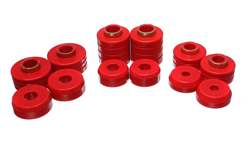 ES Body Mounts - Red - Energy Suspension Ford Ranger Cab Mount Set - Red