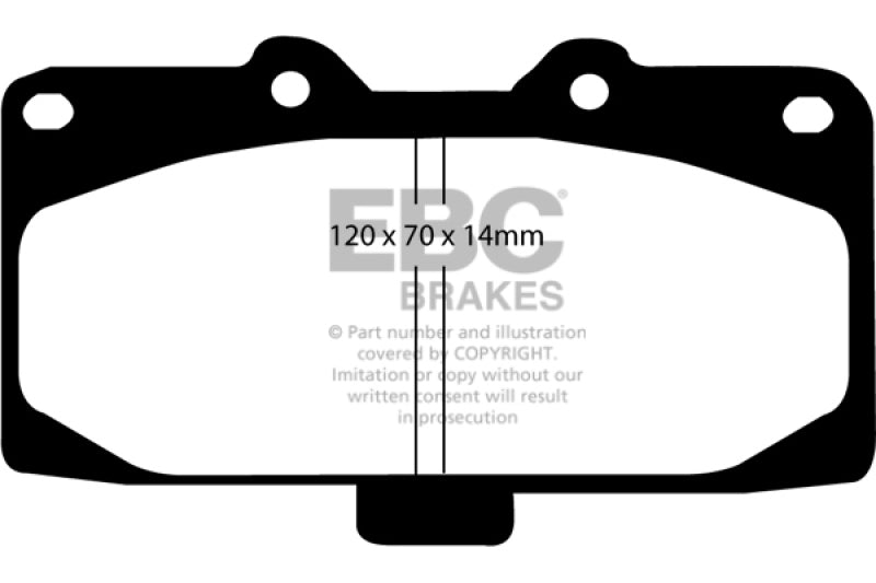 EBC Ultimax2 Brake Pad Sets - EBC 02-04 Mercedes-Benz C32 AMG (W203) 3.2 Supercharged Ultimax2 Front Brake Pads
