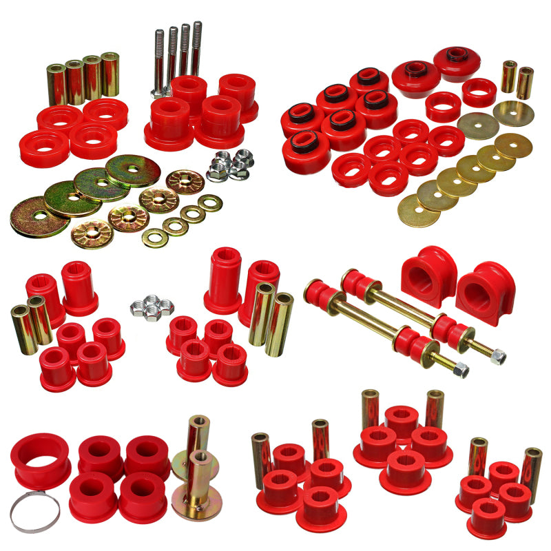 ES Hyper-Flex Sets - Red - Energy Suspension 07-13 Chevrolet Silverado K1500 Master Set - Red
