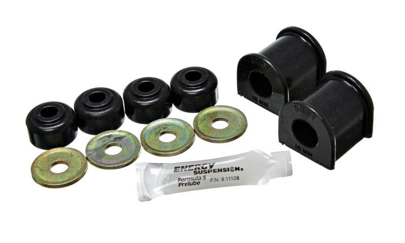 ES Sway Bar Bushings - Black - Energy Suspension 18Mm Rear Stabilizer Bushings - Black
