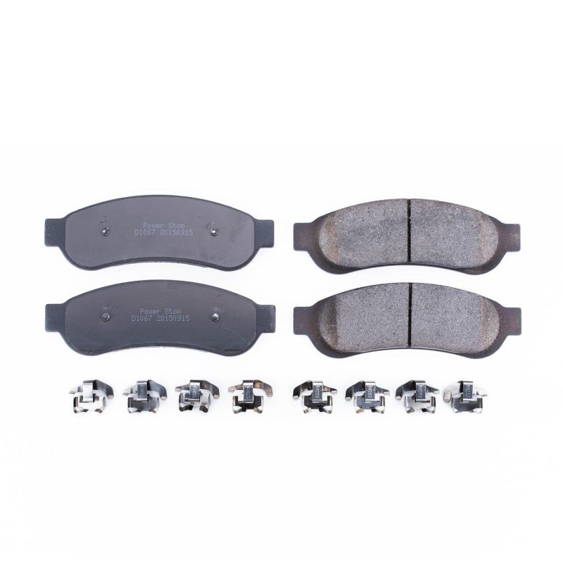 PSB Z17 Evolution Brake Pads - Power Stop 07-10 Ford F-250 Super Duty Rear Z17 Evolution Ceramic Brake Pads w/Hardware