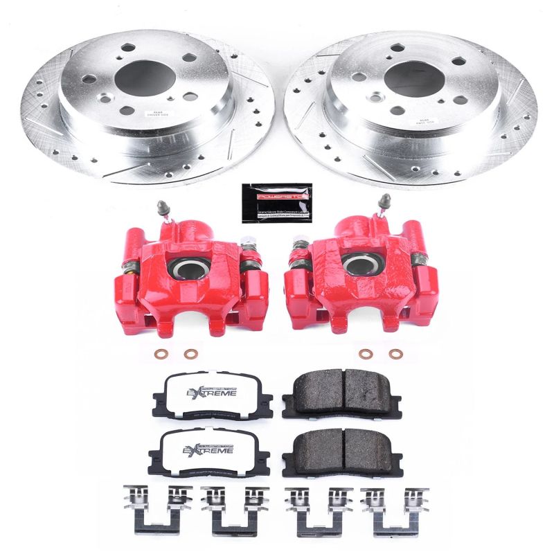 PSB Z36 Truck & Tow Kit w/Cals - Power Stop 02-03 Lexus ES300 Rear Z36 Truck & Tow Brake Kit w/Calipers