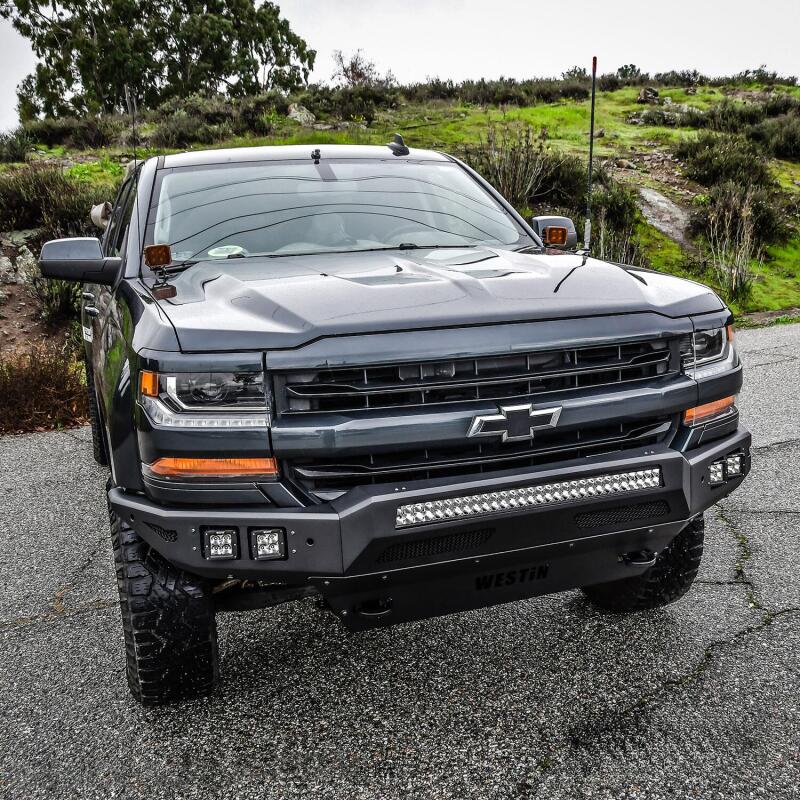 WES Pro-Mod Bumpers - Westin 16-19 Chevy/GMC Silverado/Sierra 1500 Pro-Mod Front Bumper - Textured Black