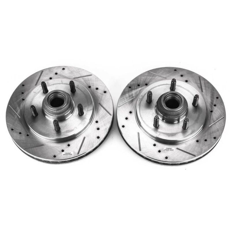PSB Evolution Drill/Slot Rotor - Power Stop 99-02 Ford Expedition Front Evolution Drilled & Slotted Rotors - Pair