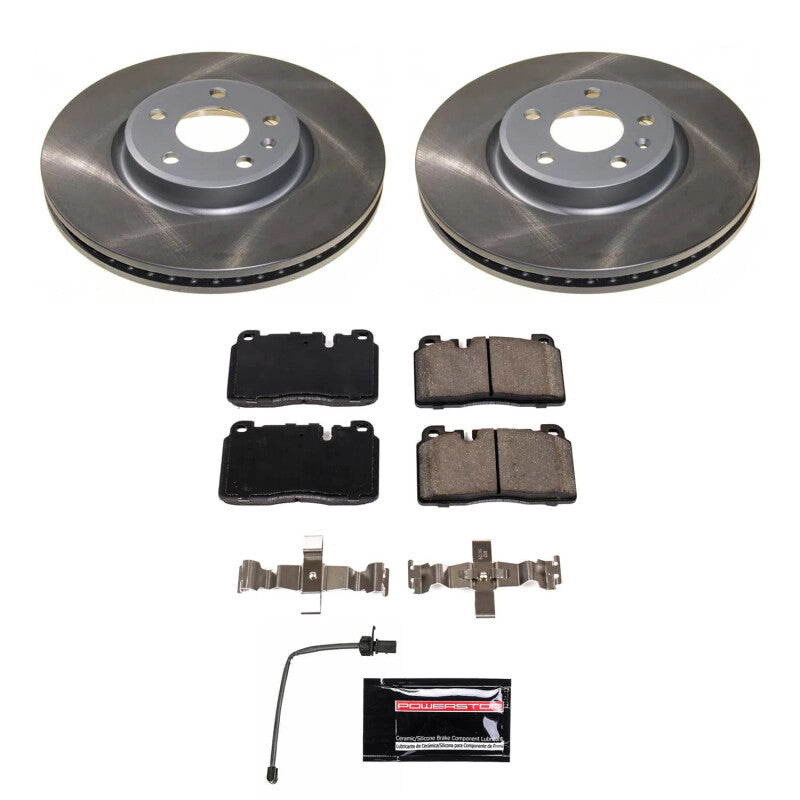PSB Semi-Coated Rotor Kits - Power Stop 13-17 Audi Q5 Front Semi-Coated Rotor Kit