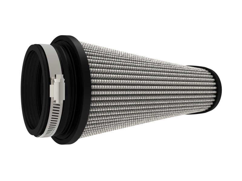 AFE Universal Pro Dry S Filter - aFe Magnum FLOW Pro DRY S Universal Air Filter 3.5in Flange 5.75x5in Base 6x2.75in Top 6.5in Height