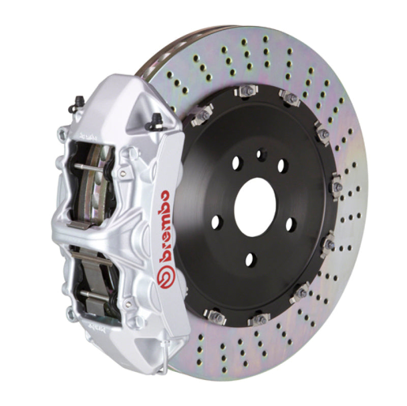 BRB Big Brake Kits - Brembo 01-04 Murcielago (L147) Front GT BBK 6 Piston Cast 405x34 2pc Rotor Drilled-Silver