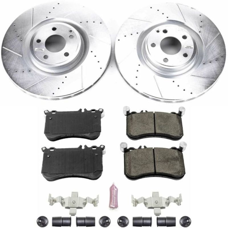 PSB Evolution Drill/Slot Rotor - Power Stop 12-18 Mercedes-Benz CLS550 Front Z23 Evolution Brake Kit