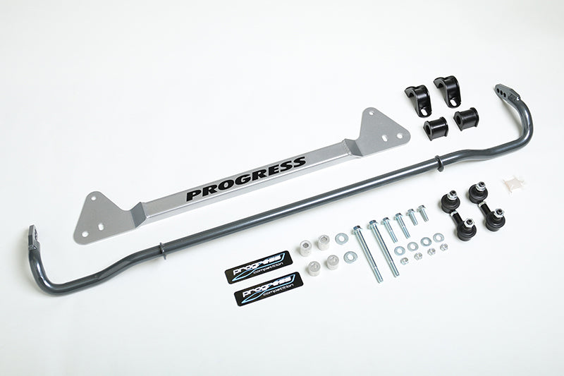 PRG Rear Sway Bars - Progress Tech 92-95 Honda Civic Rear Sway Bar (22mm - Adjustable) Incl Bar Brace and Adj End Links