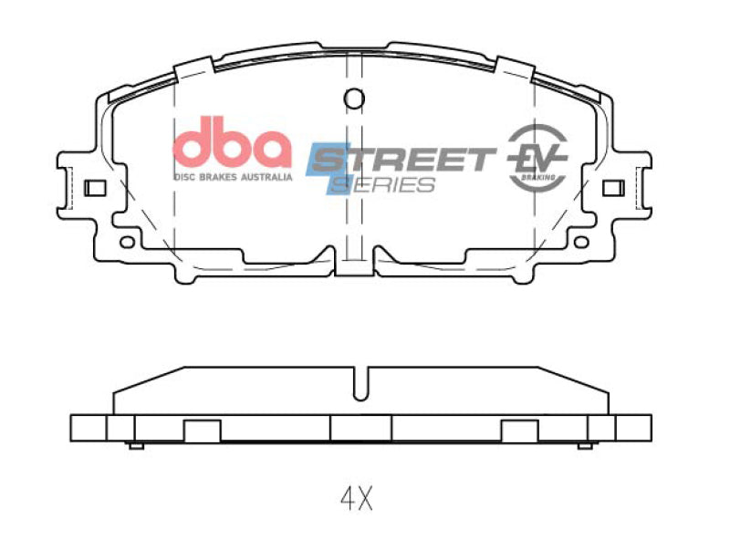 DBA Street Series Brake Pads - DBA 11-17 Lexus CT200h B Type Front SSEV Street Series Brake Pads