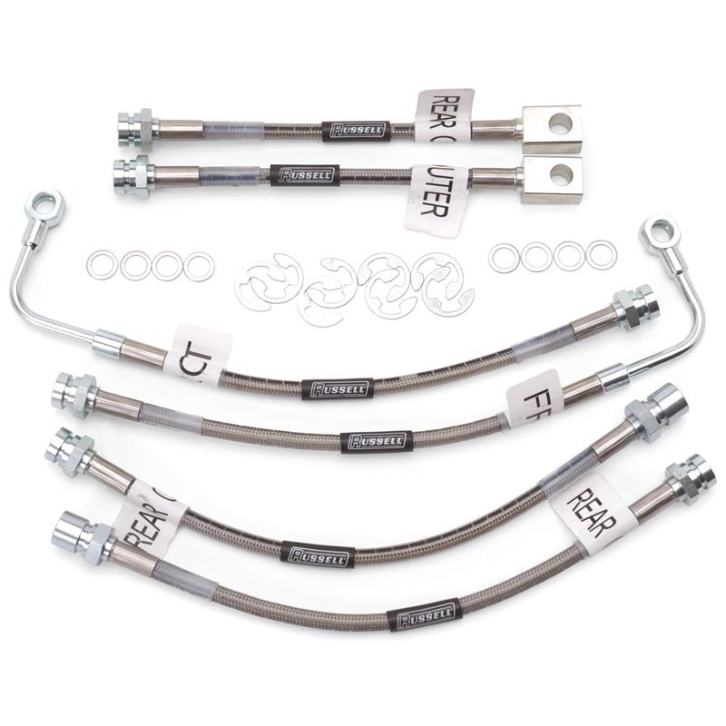 RUS Brake Line Kits - Russell Performance 98-02 Pontiac Firebird (with Traction Control) Brake Line Kit