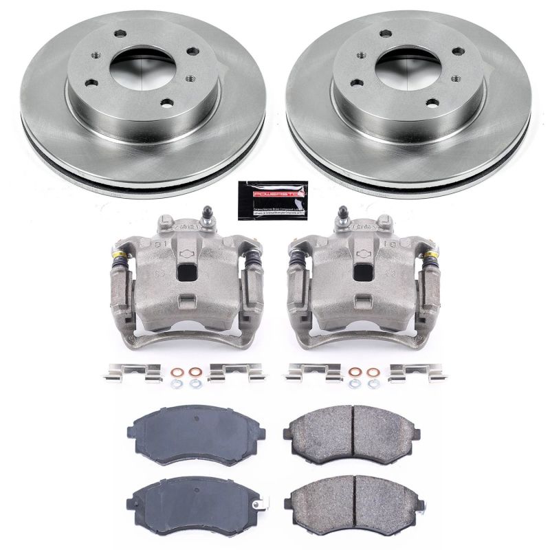 PSB Autospecialty Kit w/Cals - Power Stop 00-06 Nissan Sentra Front Autospecialty Brake Kit w/Calipers