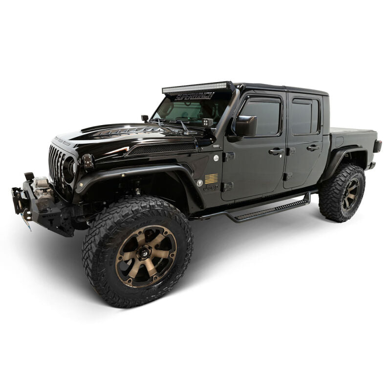 WES Running Boards - Outlaw - Westin 20-25 Jeep Gladiator Outlaw Drop Running Boards - Tex. Blk