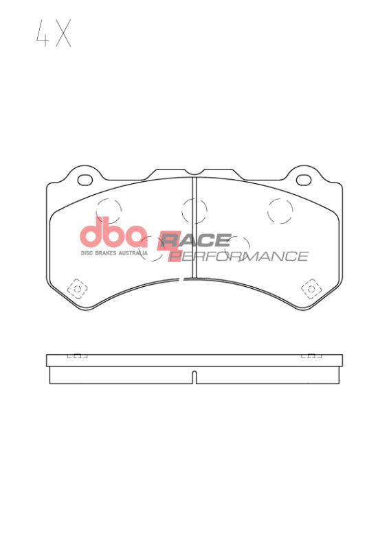 DBA RP Performance Brake Pads - DBA 09-24 Nissan GT-R (R35 w/Brembo Brakes) Front RP Performance Brake Pads