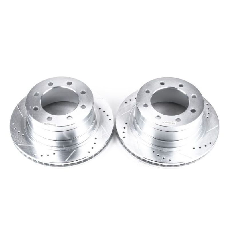 PSB Evolution Drill/Slot Rotor - Power Stop 06-08 Dodge Ram 1500 Rear Evolution Drilled & Slotted Rotors - Pair