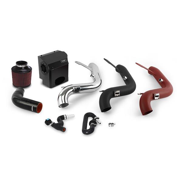 MM Air Intakes - Mishimoto 2016 Ford Fiesta ST 1.6L Performance Air Intake Kit - Wrinkle Red