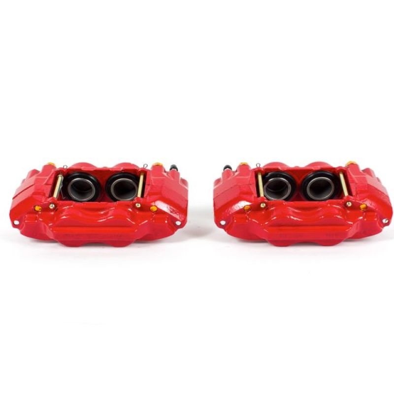 PSB Red Calipers - Power Stop 06-10 Hummer H3 Front Red Calipers w/o Brackets - Pair