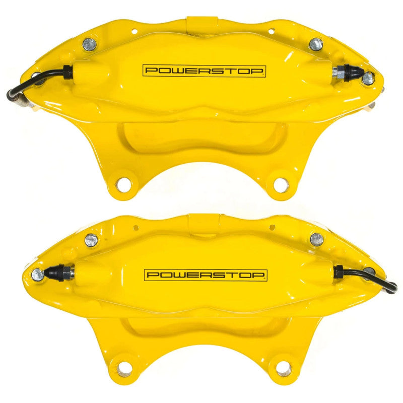 PSB Yellow Calipers - Power Stop 10-15 Chevrolet Camaro Front Yellow Caliper w/o Brackets (Pair)